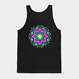 Yellow Rose Mandala Tank Top